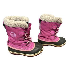 Sorel Yoot Pac Boot Pink Berry Waterproof Boots Size 3